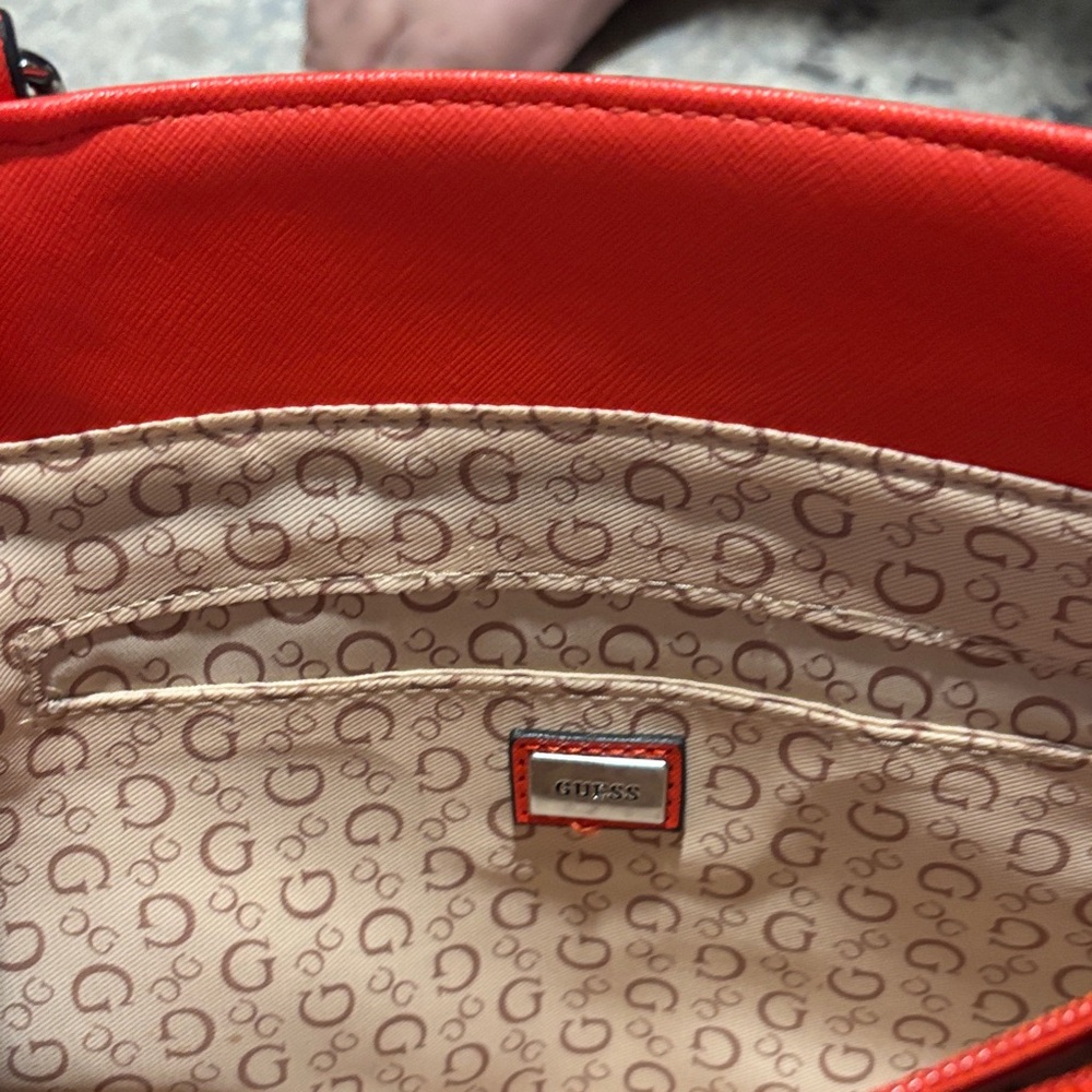 Guess Vibrant Red Tote Bag - Picture 6 of 7